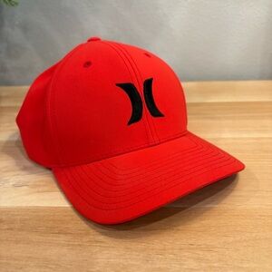 HURLEY Flex Dri Fit Red Skater Nike Large-XL Men's Baseball Cap Streetwear